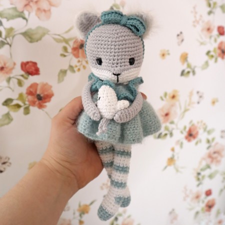 Alaska, renarde polaire, modèle au crochet